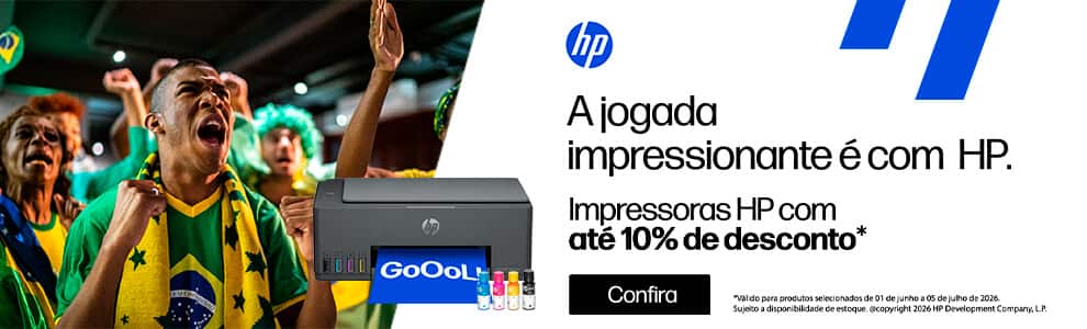 Impressoras HP com até 10% de desconto