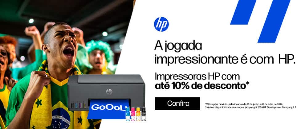 Impressoras HP com até 10% de desconto