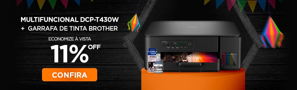 Impressora Multifuncional DCP-T430Wr + Garrafa de tinta Brother