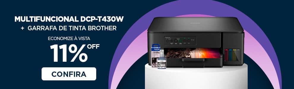 Impressora Multifuncional DCP-T430Wr + Garrafa de tinta Brother