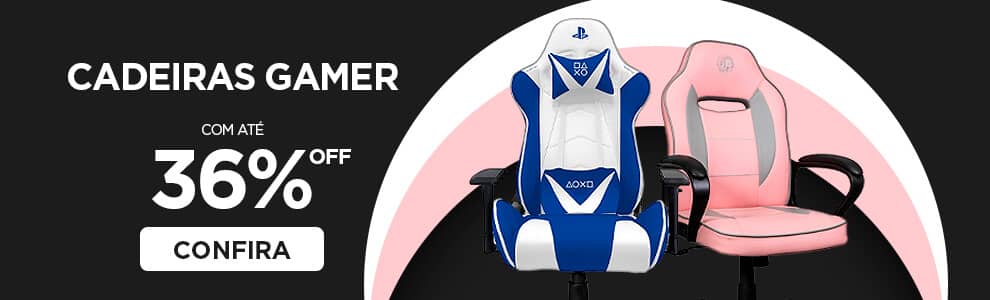 Cadeiras Gamer com até 36% OFF