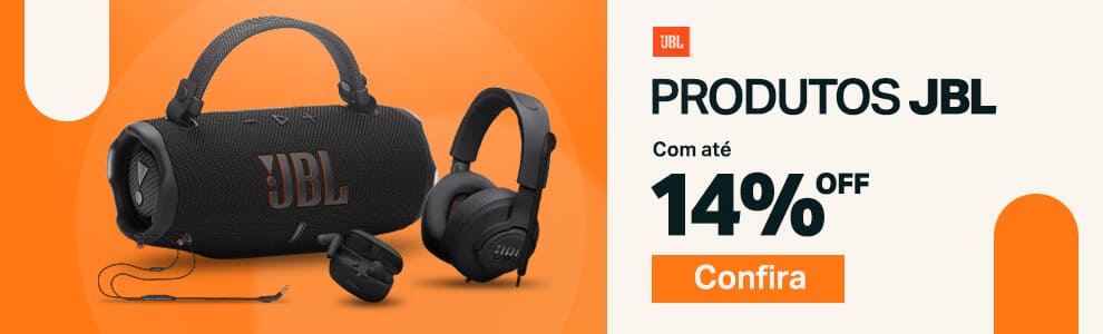 Produtos JBL com até 14% OFF