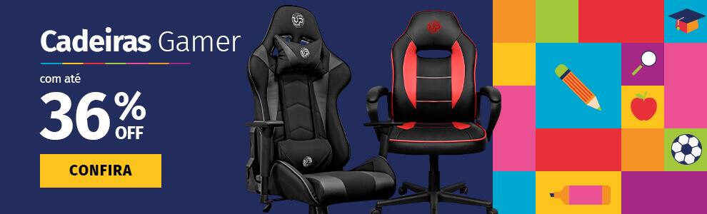 Cadeiras Gamer com até 36% OFF
