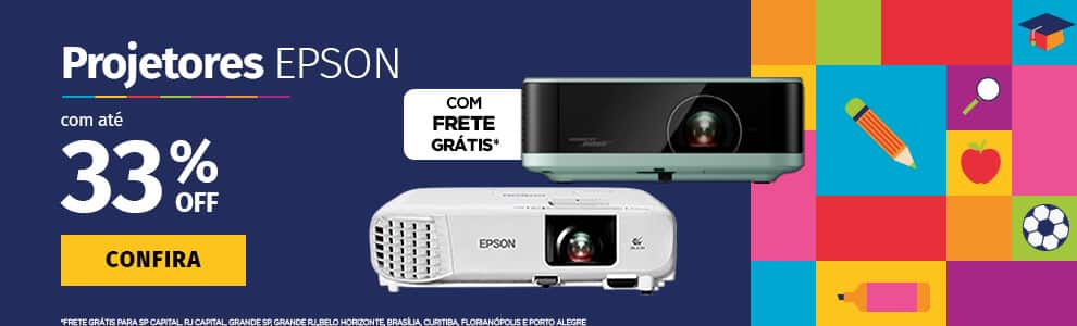Projetores EPSON - com até 33% OFF e Frete Gratis*