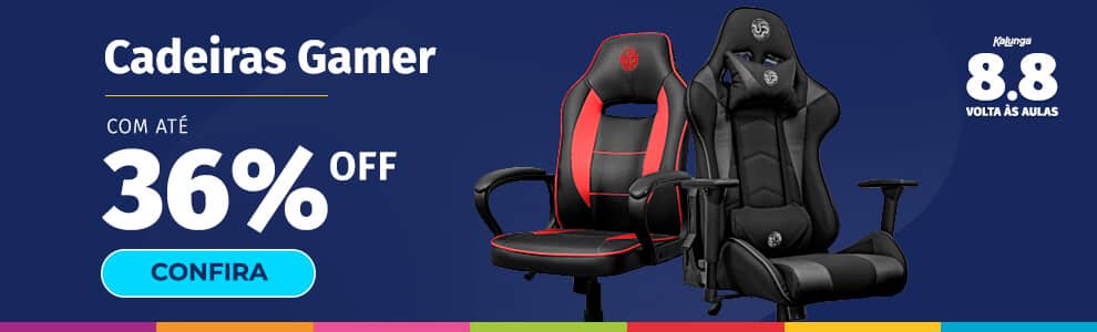 Cadeira Gamer com até 36% OFF