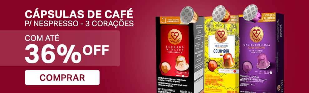 Cápsulas para Nespresso 3 Corações