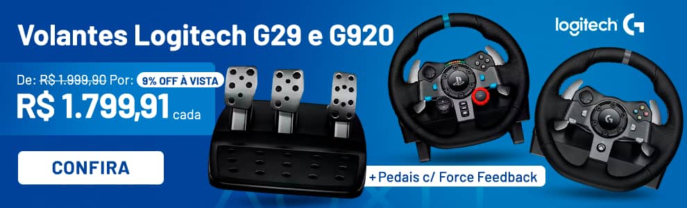 Volantes Logitech G29 e G920