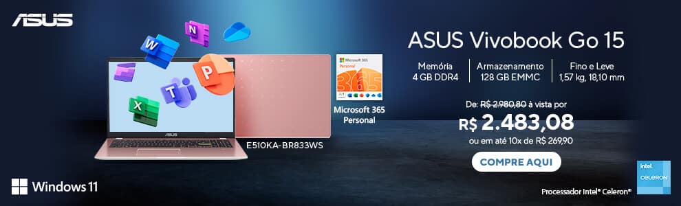 Notebook ASUS Vivobook Go 15