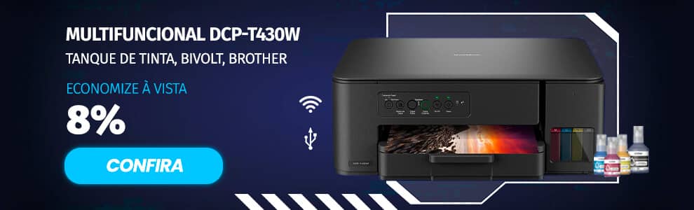 Impressora Multifuncional DCP T430W - Brother