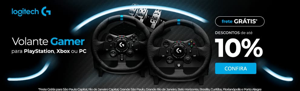 Volantes Logitech com até 10% OFF
