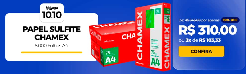 Papel Sulfite Chamex com 10% OFF