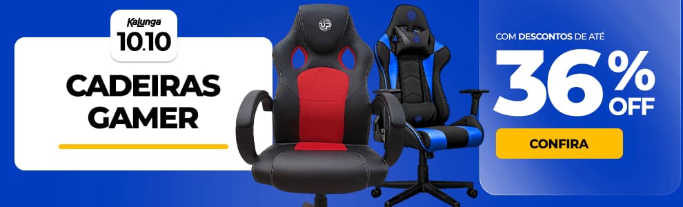Cadeiras Gamer com até 36% OFF