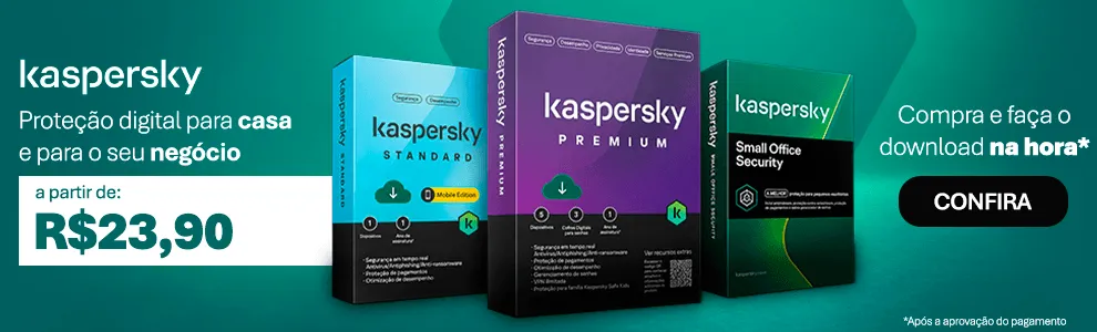 Kaspersky a partir de R$ 23,90