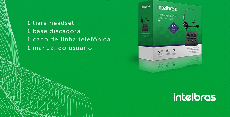 Telefone c/headset HSB50 Intelbras