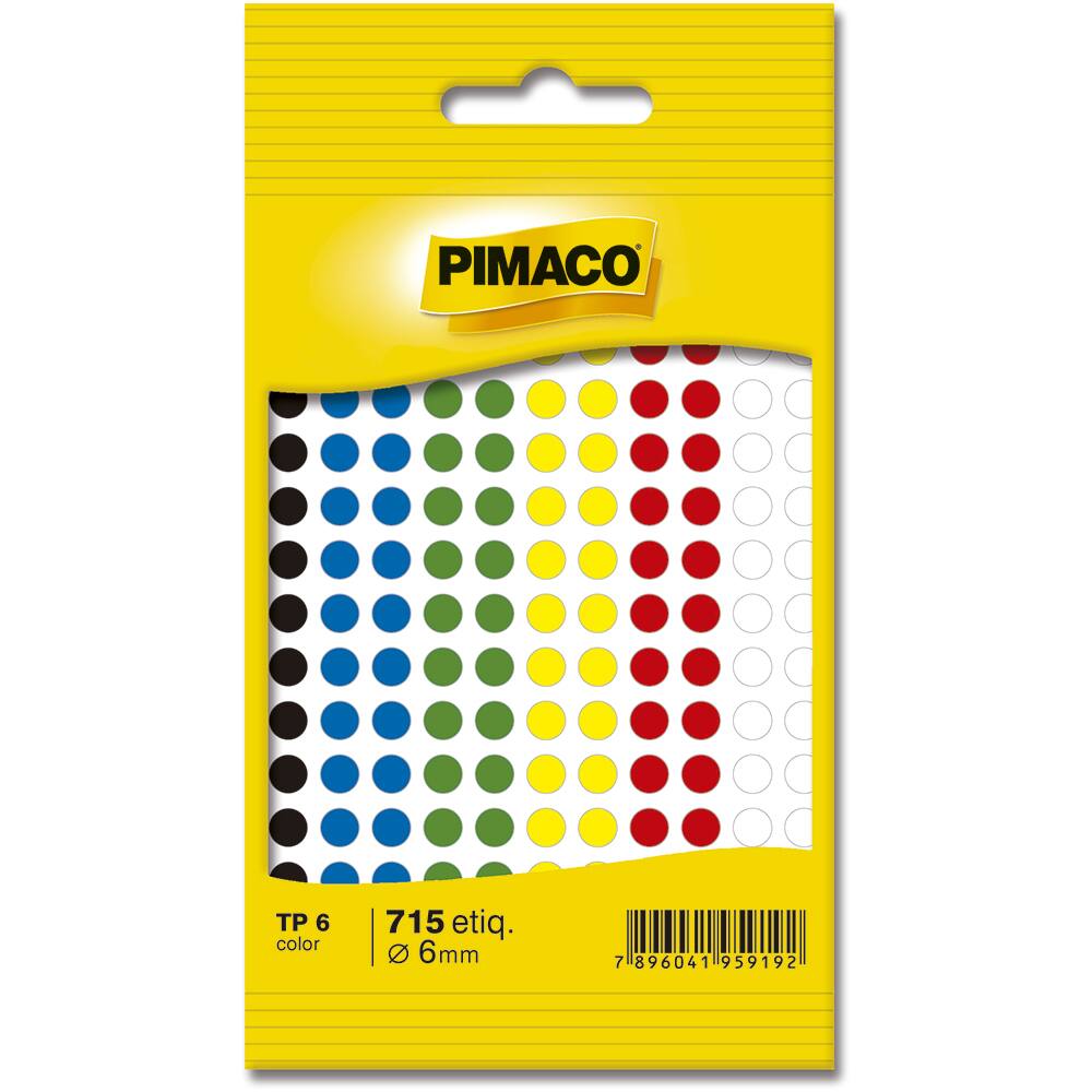 Etiqueta adesiva p codificaç u00e3o 6mm coloridas 886593 Feirinha Artesanato Ponta Negra ~ Etiqueta adesiva p codificaç u00e3o 6mm coloridas 886593