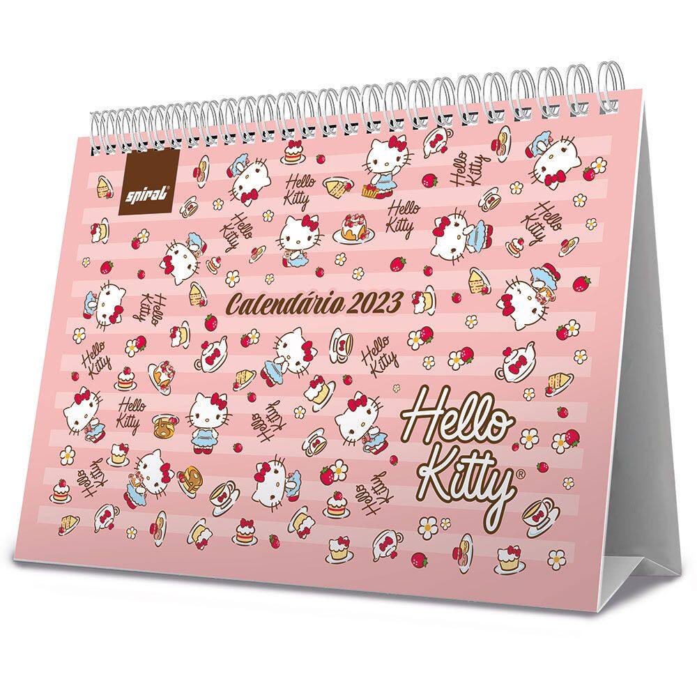 Calendário de mesa 2023, Hello Kitty, 2331914, Spiral Hki PT 1 UN