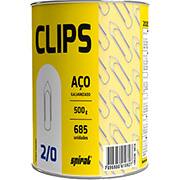 Clips nr.2/0 galvanizado (lata c/500g) Spiral PT 1 UN
