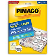Etiqueta ink-jet/laser Carta 33,9x101,6 6182 Pimaco 