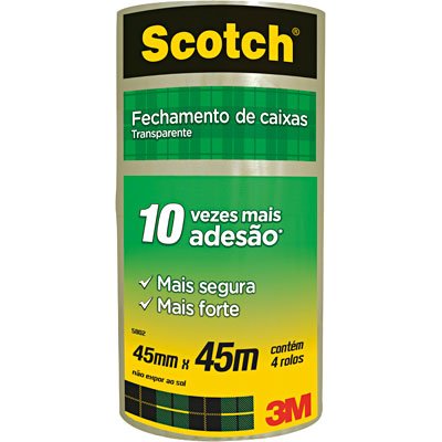 Fita Adesiva de Empacotamento Transparente Scotch 5802 - 45 mm x