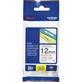 Fita para rotulador Brother TZE, 12mm x 8m, Branca, Escrita preta plástica laminada, com 01 fita, TZE231, Brother - BT 1 UN