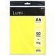 Papel Lumipaper 90g A4 210x297 Amarelo Fluorescente Spiral - PT 50 FL