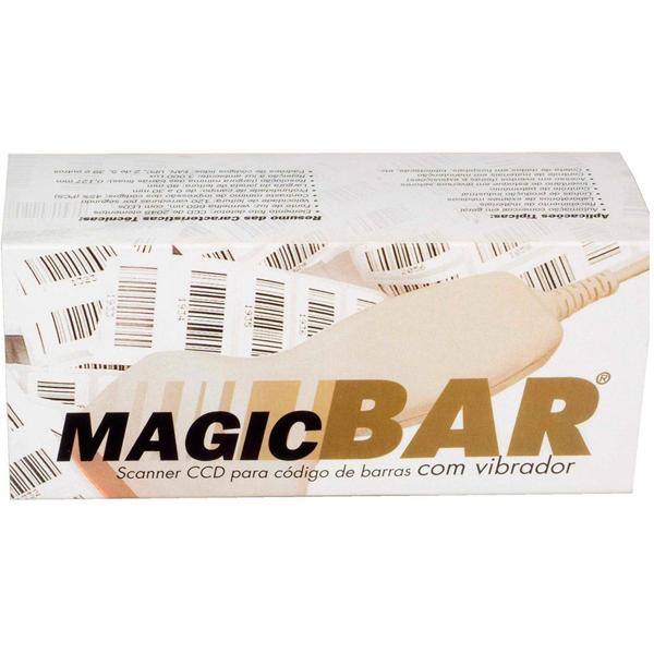 Leitor de código de barras CCD USB bege Magicbar 