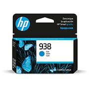 Cartucho HP 938 Ciano, Original (4S6X5PL) Para HP OfficeJet Pro, 9110, 9120, 9130, 9720, 9730, HP - CX 1 UN