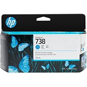 Cartucho HP 738 Ciano, 130ml, Original (498N5A), Para DesignJet T850 e T950, HP - CX 1 UN