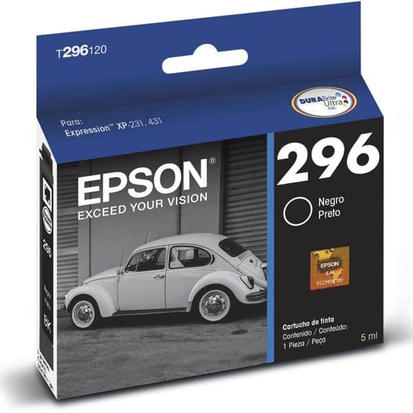 Cartucho p/Expression preto T296120BR Epson CX 1 UN - Cartuchos