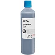 Garrafa de tinta V87XL, Ciano, 500ml, 7FN95A, HP CX 1 UN Garrafa de tinta V87XL, Ciano, 500ml, 7FN95A, HP CX 1 UN