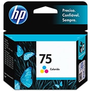 Cartucho HP 75 Colorido Original (CB337WB) Para HP Deskjet D4360, Photosmart C4424, C4440, C4524 CX 1 UN