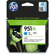 Cartucho HP 951XL Cian Original (CN046AB) Para HP Officejet Pro 8600, 8600 Plus, 8610, 8620, 276dw, 8100, 251dw CX 1 UN