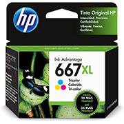 Cartucho HP 667XL colorido 3YM80AL HP CX 1 UN Cartucho HP 667XL colorido 3YM80AL HP CX 1 UN