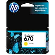Cartucho de Tinta HP 670 Amarelo Original (CZ116AB) para HP Deskjet 4615, 4625, 5525 - CX 1 UN Cartucho de Tinta HP 670 Amarelo Original (CZ116AB) para HP Deskjet 4615, 4625, 5525 - CX 1 UN