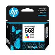 Cartucho de Tinta HP 668 Colorido Original (7FP36VL) para HP DeskJet Ink Advantage 2975 - CX 1 UN