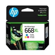 Cartucho de Tinta HP 668XL Colorido Original (7FP38VL) para HP DeskJet Ink Advantage 2975 - CX 1 UN
