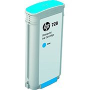 Cartucho HP 728 ciano 130ml F9J67A HP CX 1 UN