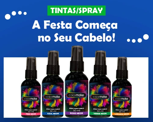 Tintas spray para cabelo
