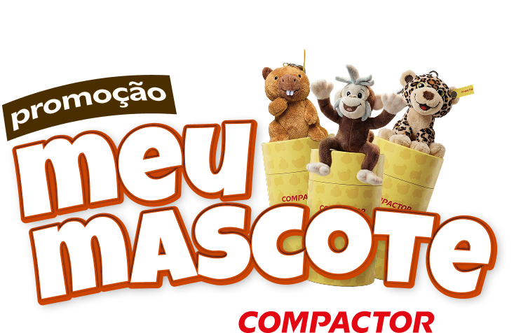 Onça-pintada, Capivara e Macaco-Prego, mascotes da promoção Compactor