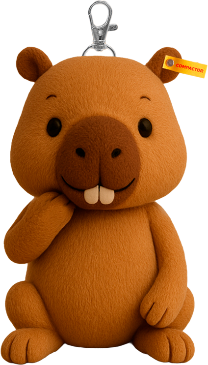 Mascote Capivara Compactor