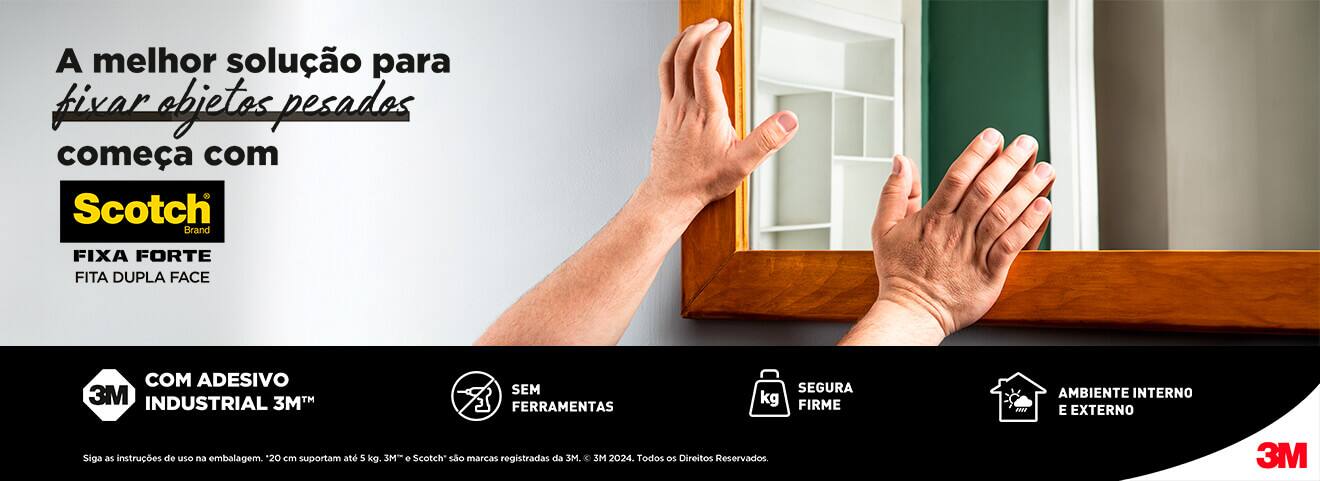 A melhor soução para fixar os objetos pesados