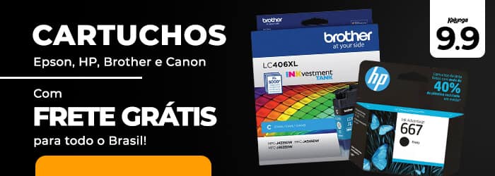 Cartuchos HP,Epson,Brother e Canon