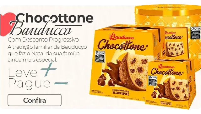 Chocottones Bauducco leve mais por menos