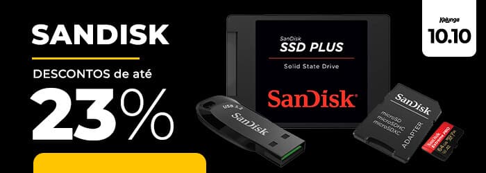 SanDisk com até 23% OFF