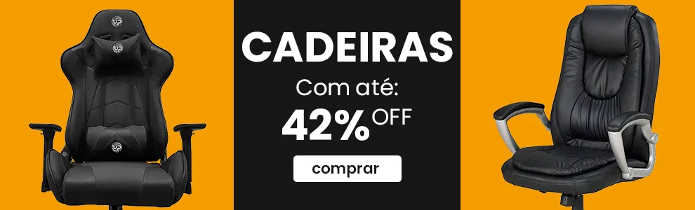 Cadeiras com até 42% OFF 
