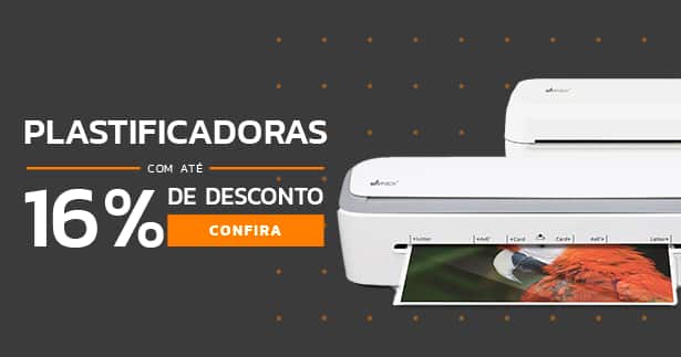 Plastificadoras com até 16% OFF