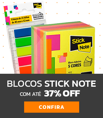 Bloco Stick Note com até 37% OFF