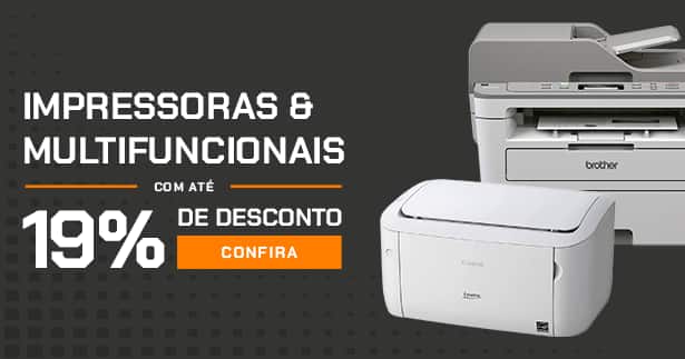 Impressoras e Multifuncionais com até 12% OFF