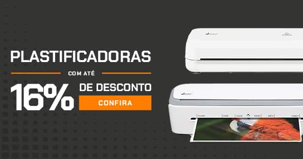 Plastificadoras com até 16% OFF