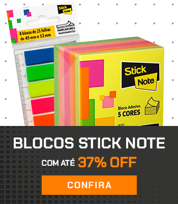 Bloco Stick Note com até 37% OFF